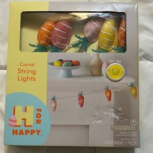 Carrot String Lights - Multicolor Holiday Garland